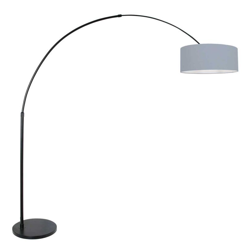 Steinhauer Bogenleuchte Sparkled Light schwarz verschiedene Variationen blau-grau (Leinen)