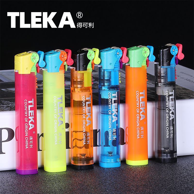 Nouveau mini-tleka gaz plus léger rechargelable à tramage de feu de feu de feu de tir de feu rouleau de broyeur de flamme bleu gadget de gadget.