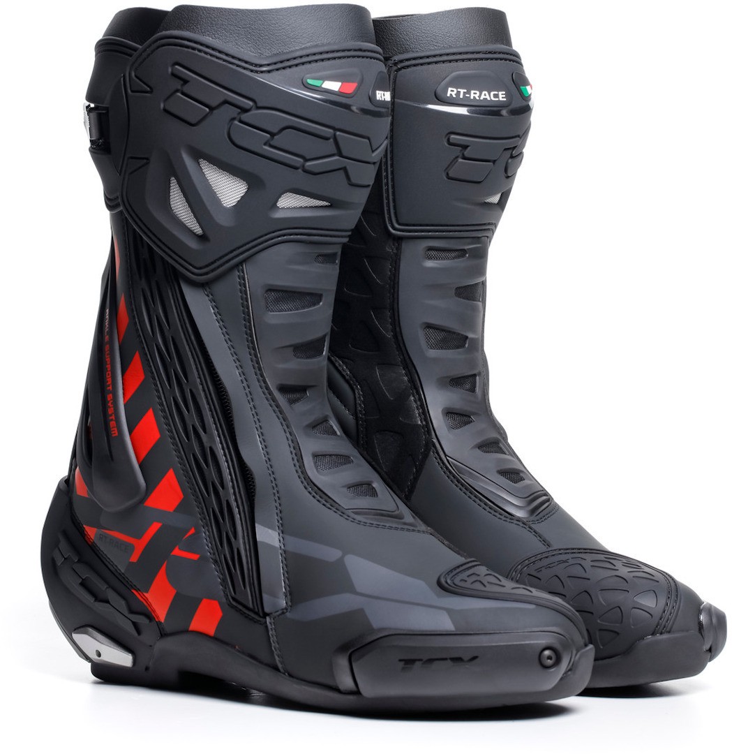 TCX RT-Race 2023 Motorcycle Boot, black-red, Size 48 for Men