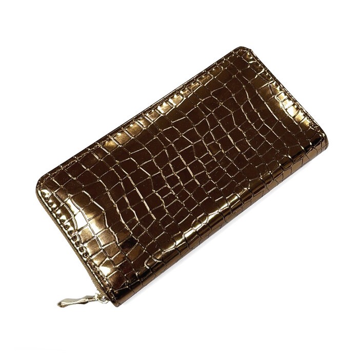Geldbörse Gloria breit 19 x 10 x 2,5 cm light gold