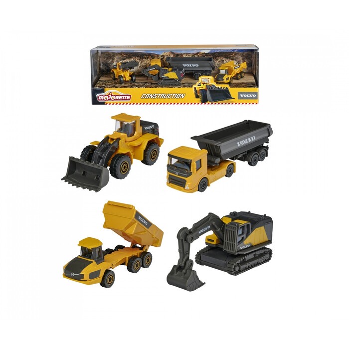 MAJORETTE Volvo Construction 4er Geschenk-Set
