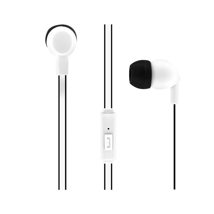 T'nB In-Ear-Kopfhörer BE COLOR Mikrofon weiß/schwarz