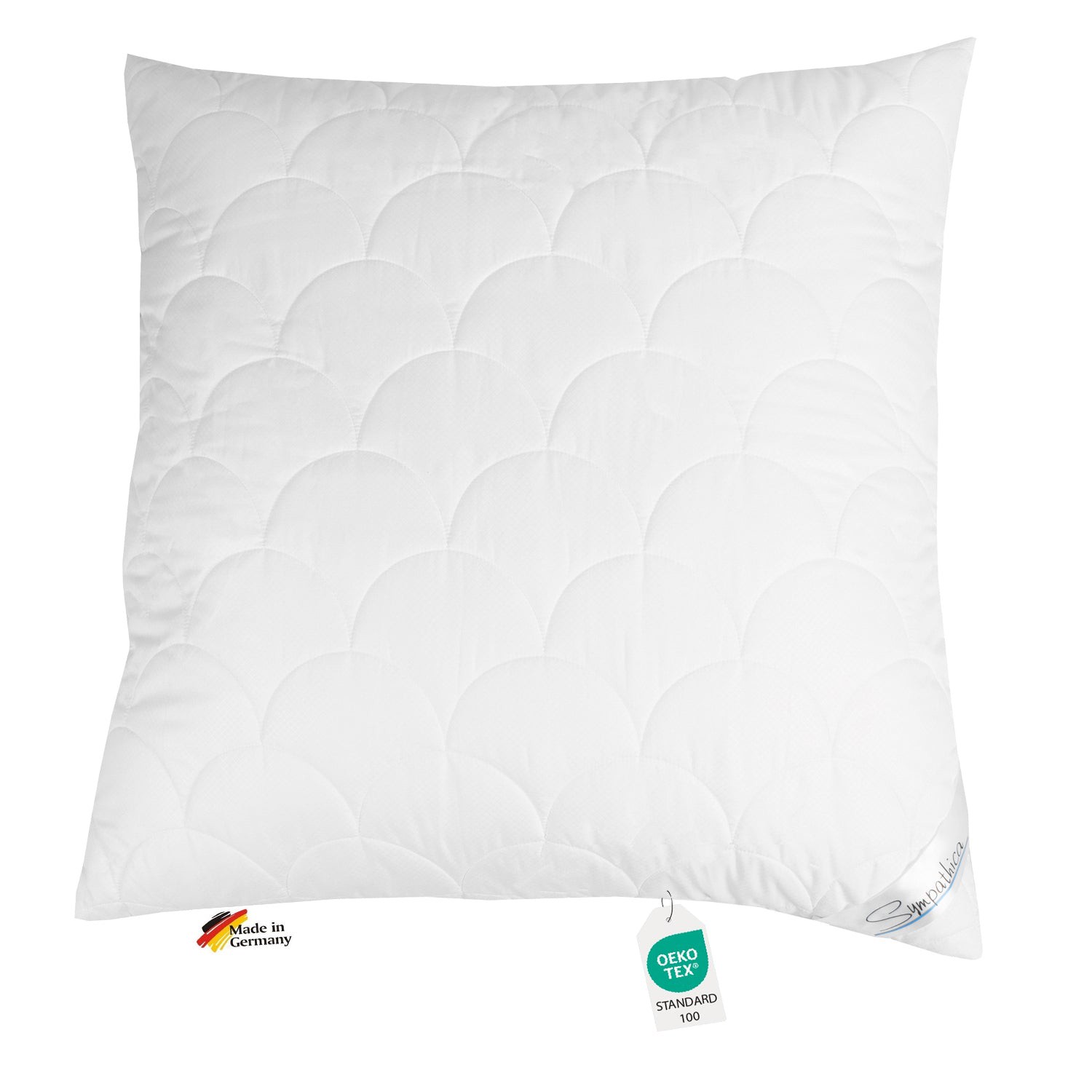 Sympathica Allergiker Kopfkissen atmungsaktive Klimafaser 80x80 60°C