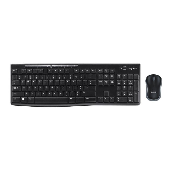 Logitech Tastatur + Maus MK270 schwarz