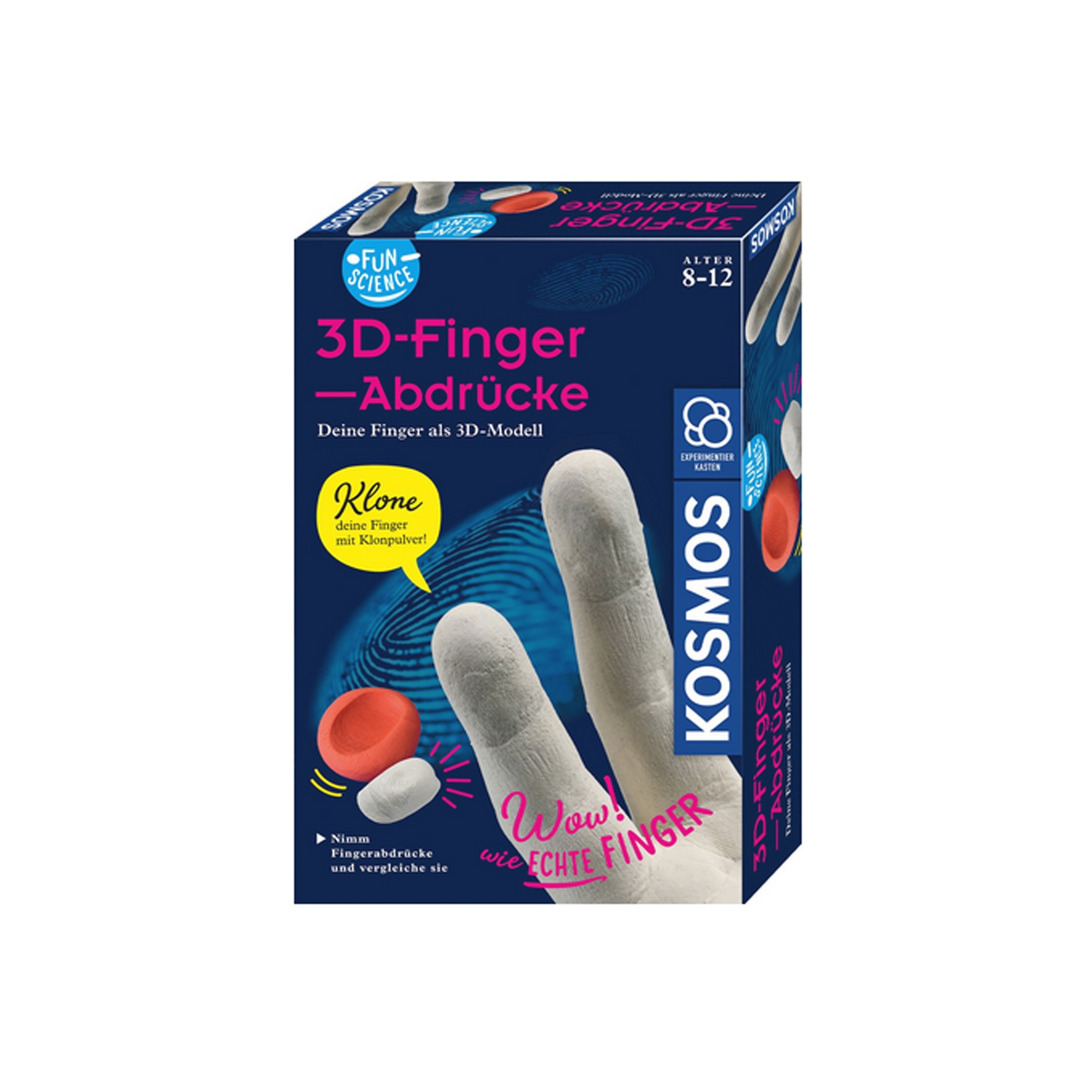 Kosmos Fun Science 3D - Fingerabdrücke | Spielsachen für Kinder | Mehrfarbig