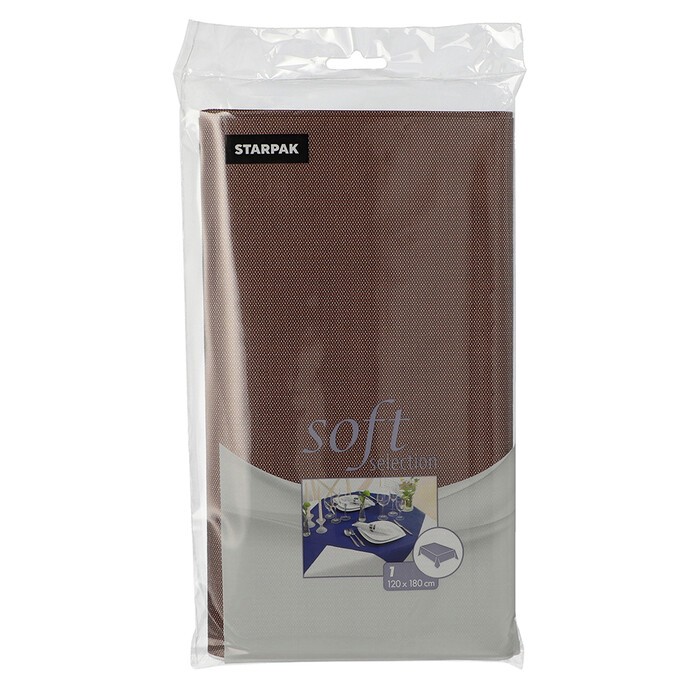 Tischdecke Soft Selection 120 x 180 cm braun