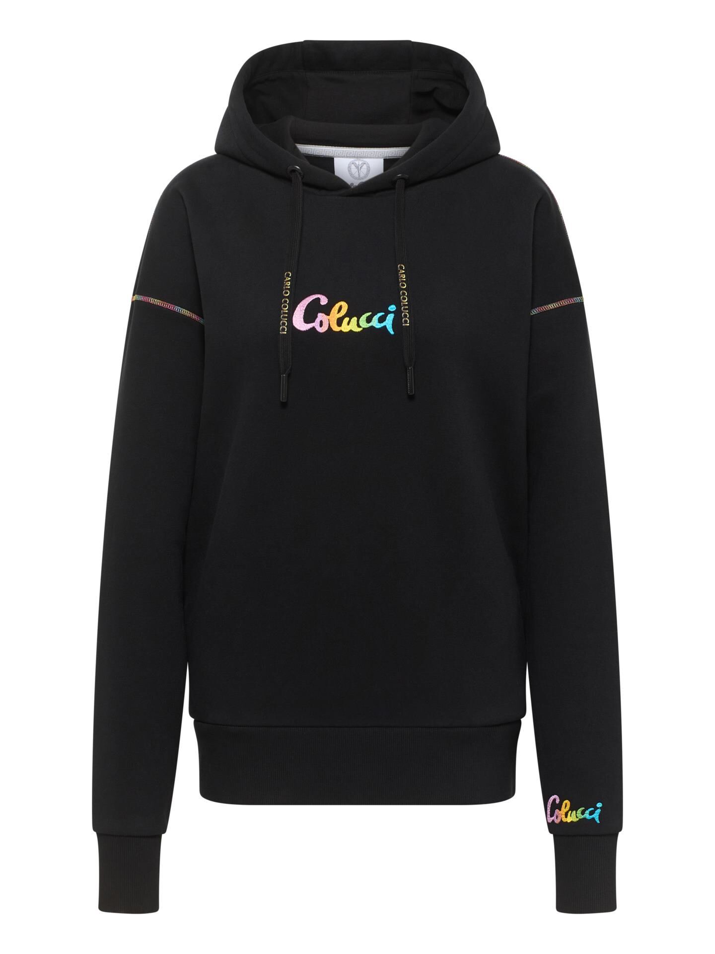 Carlo Colucci Oversize Hoodie - Schwarz Schwarz XXL/44