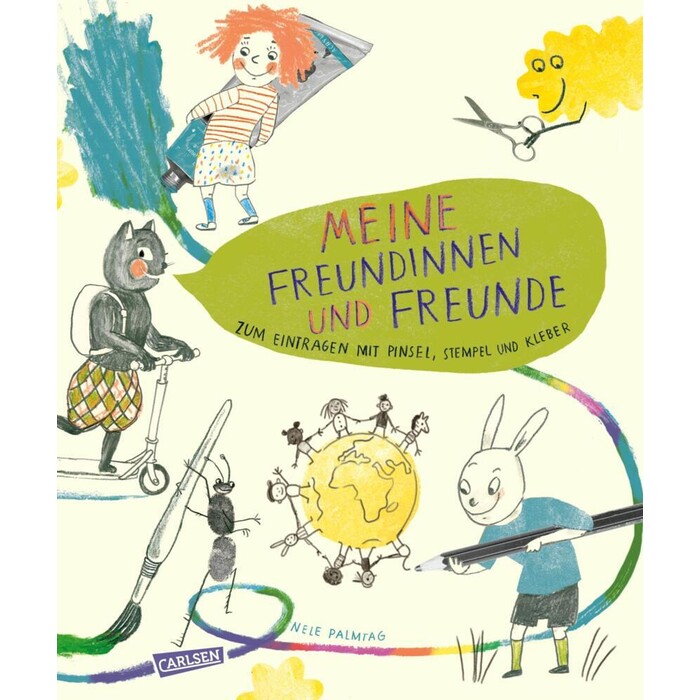 Nele Palmtag: Meine Freundinnen und Freunde - zum Eintragen mit Pinsel, Stempel, Kleber - gebunden
