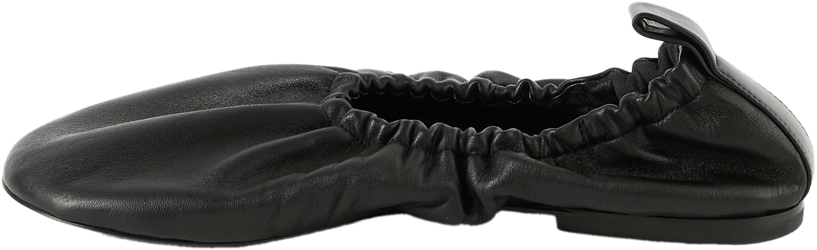 Ballerina aus Schafleder Schwarz
