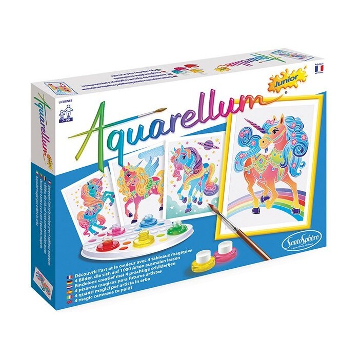 SENTOSPHERE Mal-Set Aquarellum Junior Einhörner mehrere Farben