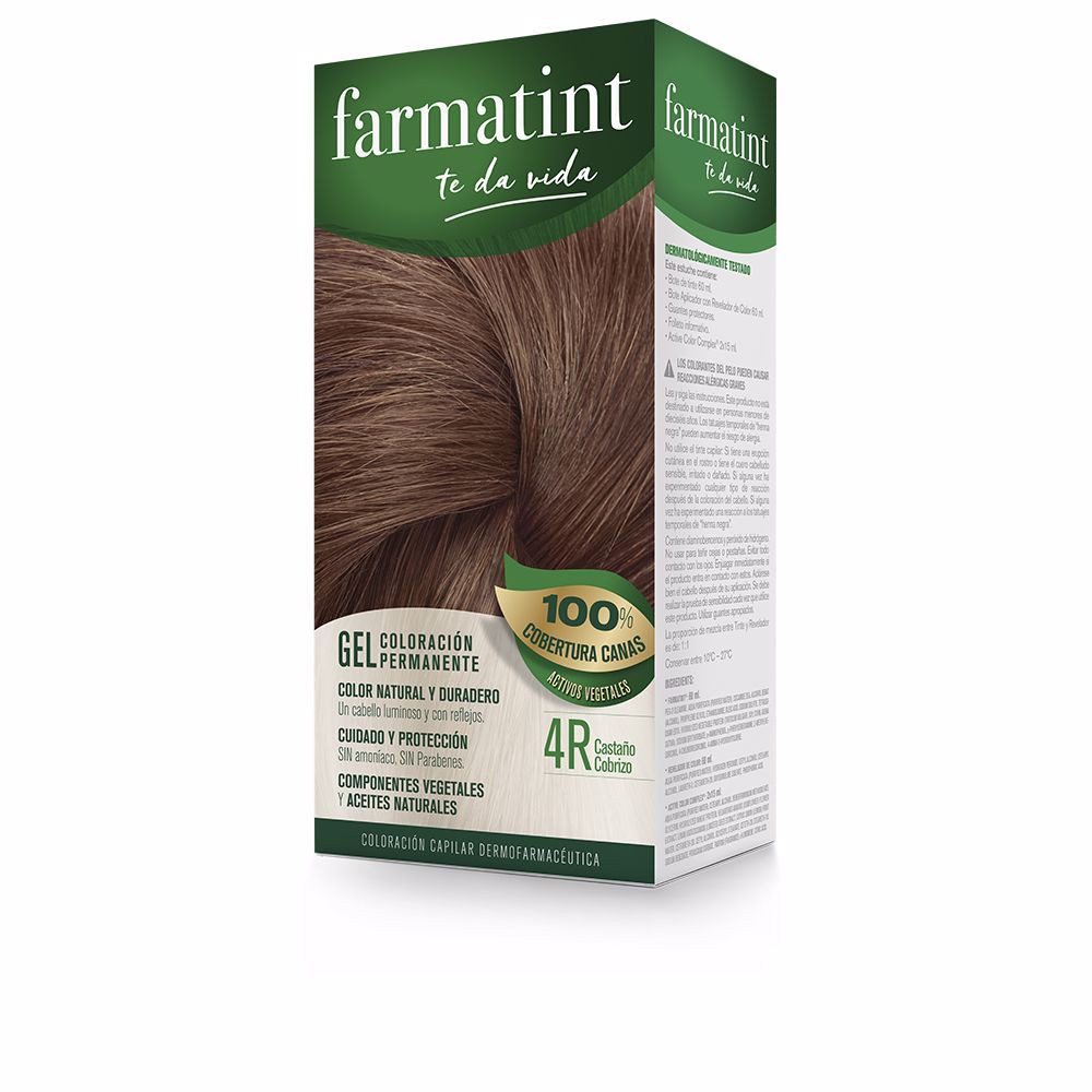Farmatint Gel permanente Farbe #4r-Kupferkastanie 5 Stk
