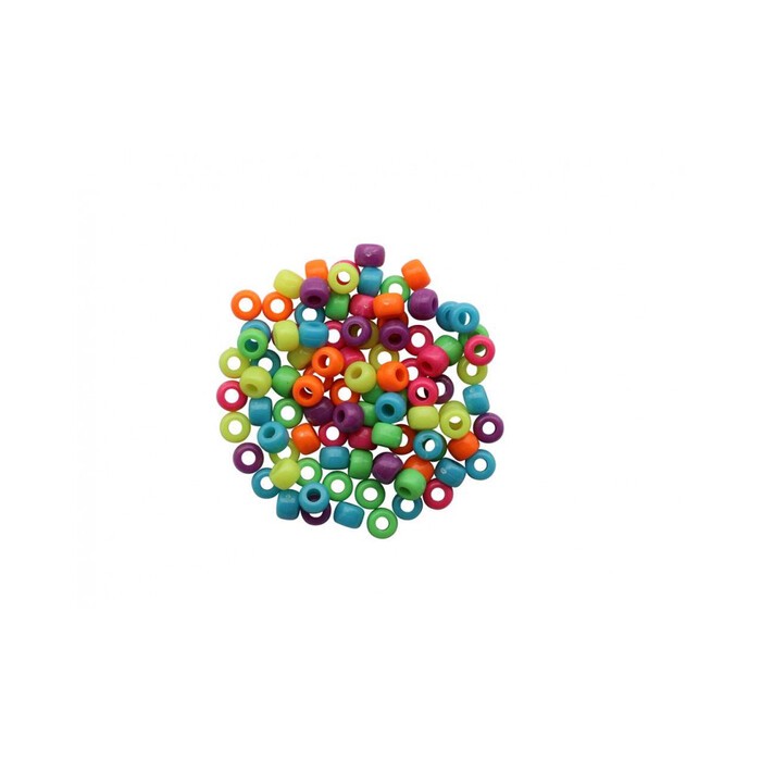 Schmuck-Perlen 6 x 9 mm 25 g Neon