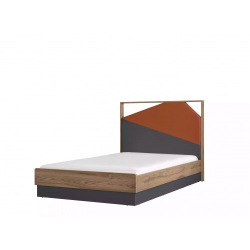 Kinderbett Bett 120 cm Bettgestelle Kinderzimmer Holz Bettrahmen Grau