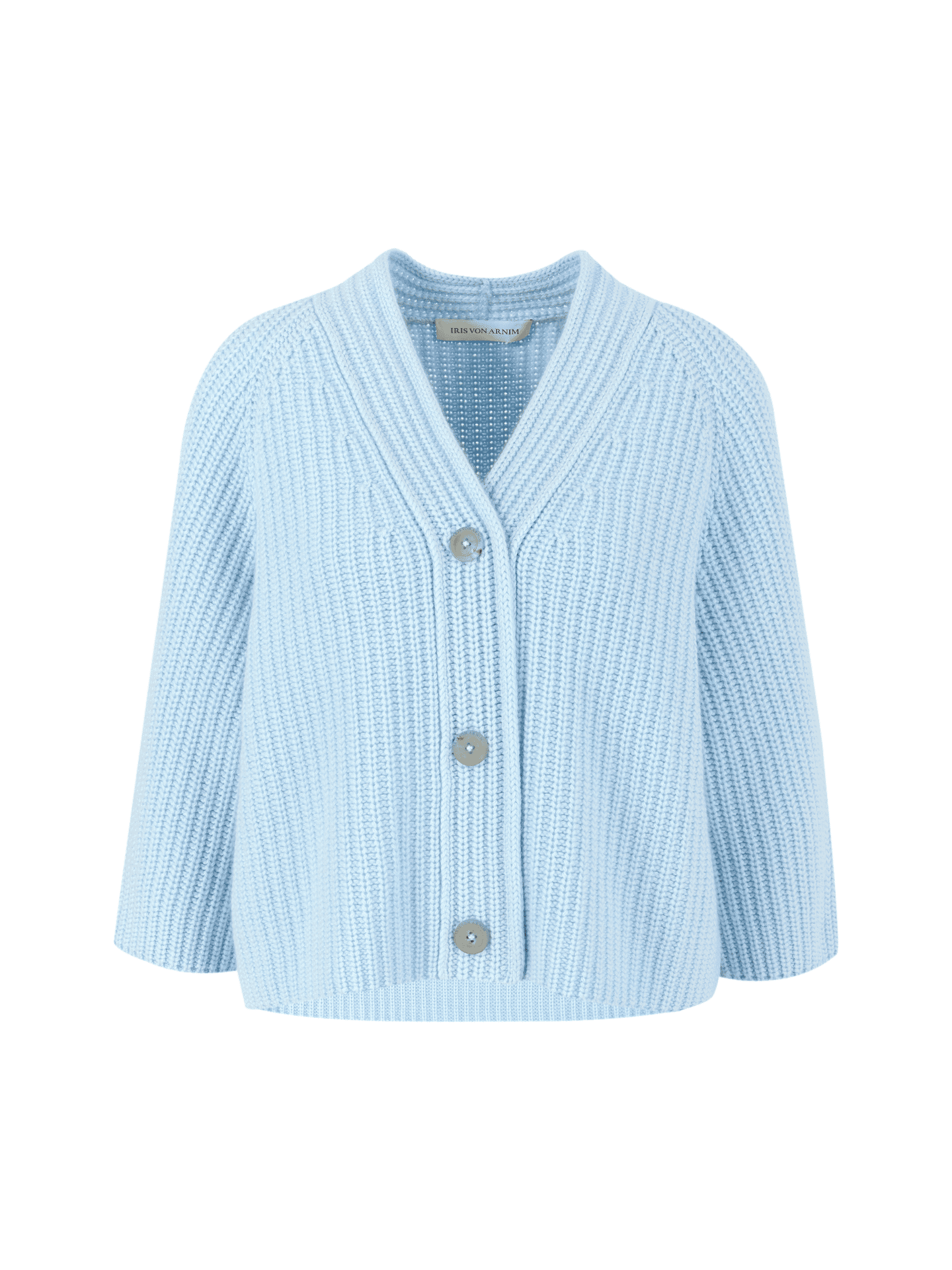 Strickjacke 'Fallou' Aqua Stonewashed