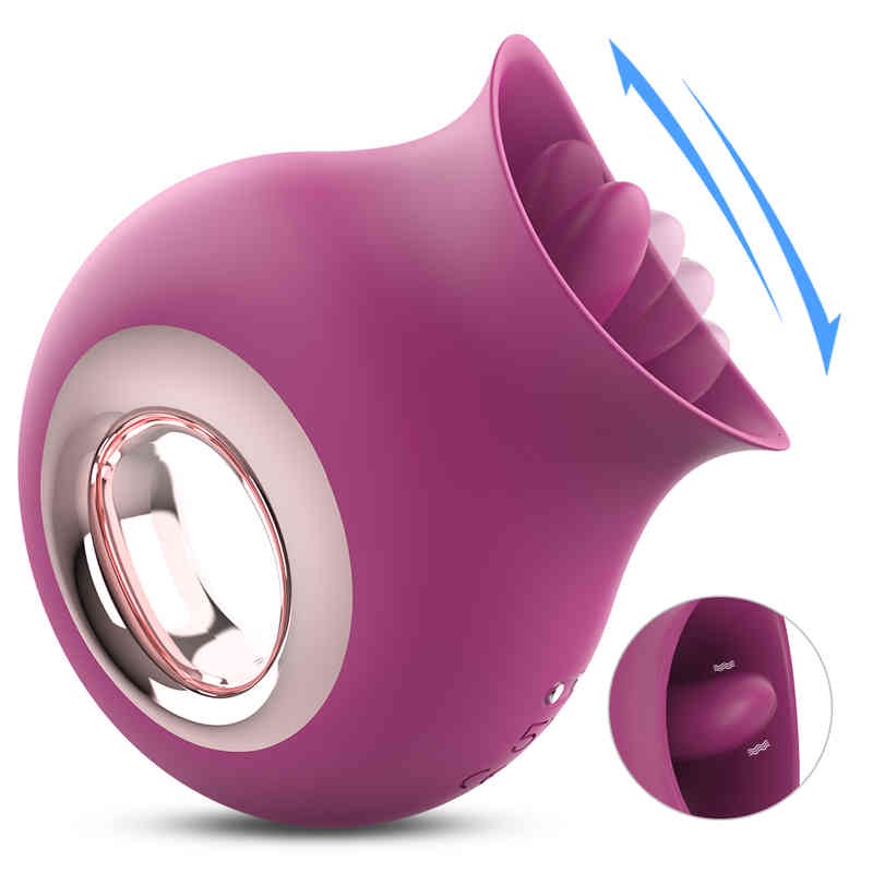 Vibrator Sexy Toys Massager imperméable Clitoral Licking Tongue 9 Modes Rose Toys for Women Nipple Clitulator Masturbation Female Adult 18