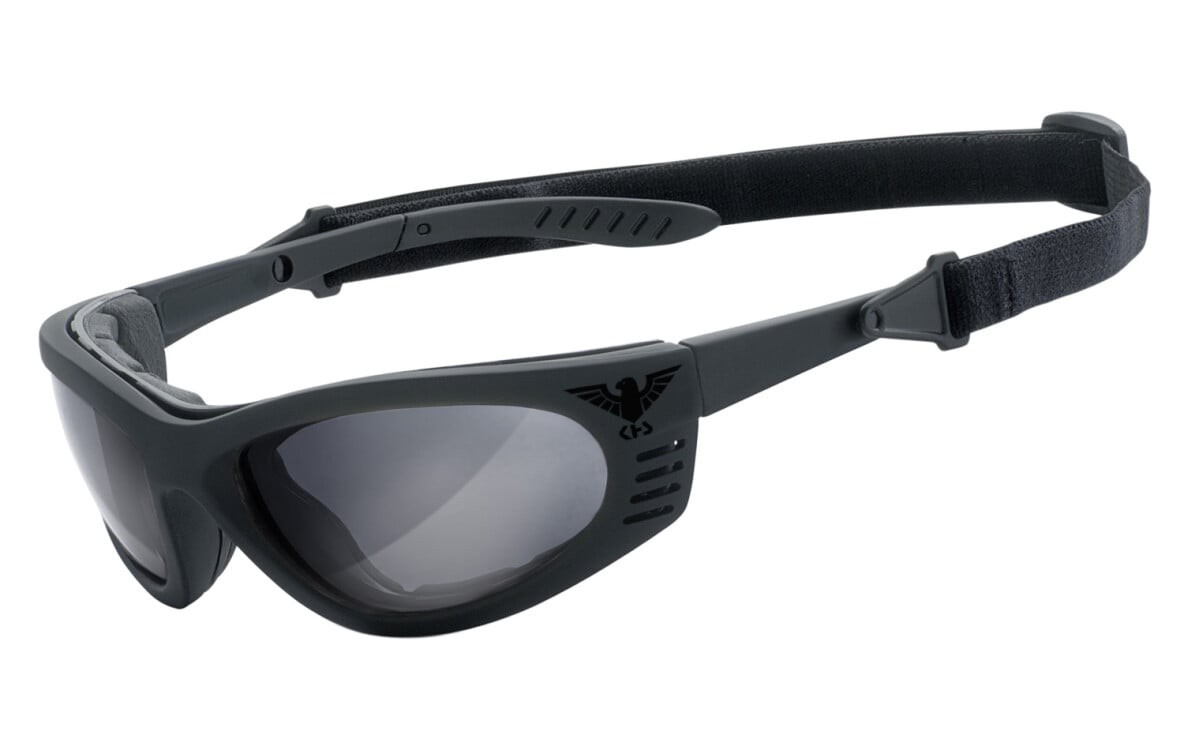 KHS | Taktische Brille, Ballistic Schutzbrille, gepolstert | SEHSTÄRKE möglich | KHS-101-a