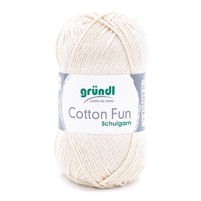 GRÜNDL Garn Cotton Fun 50g creme