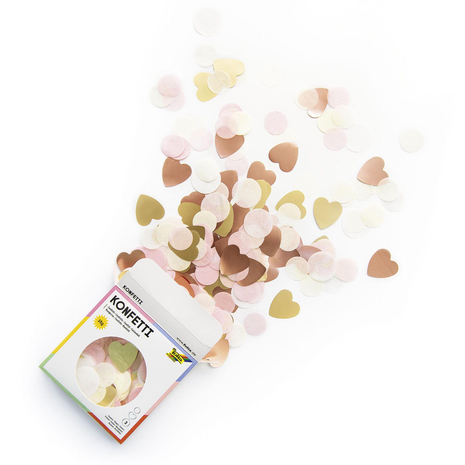 Folia Konfetti Love bunt