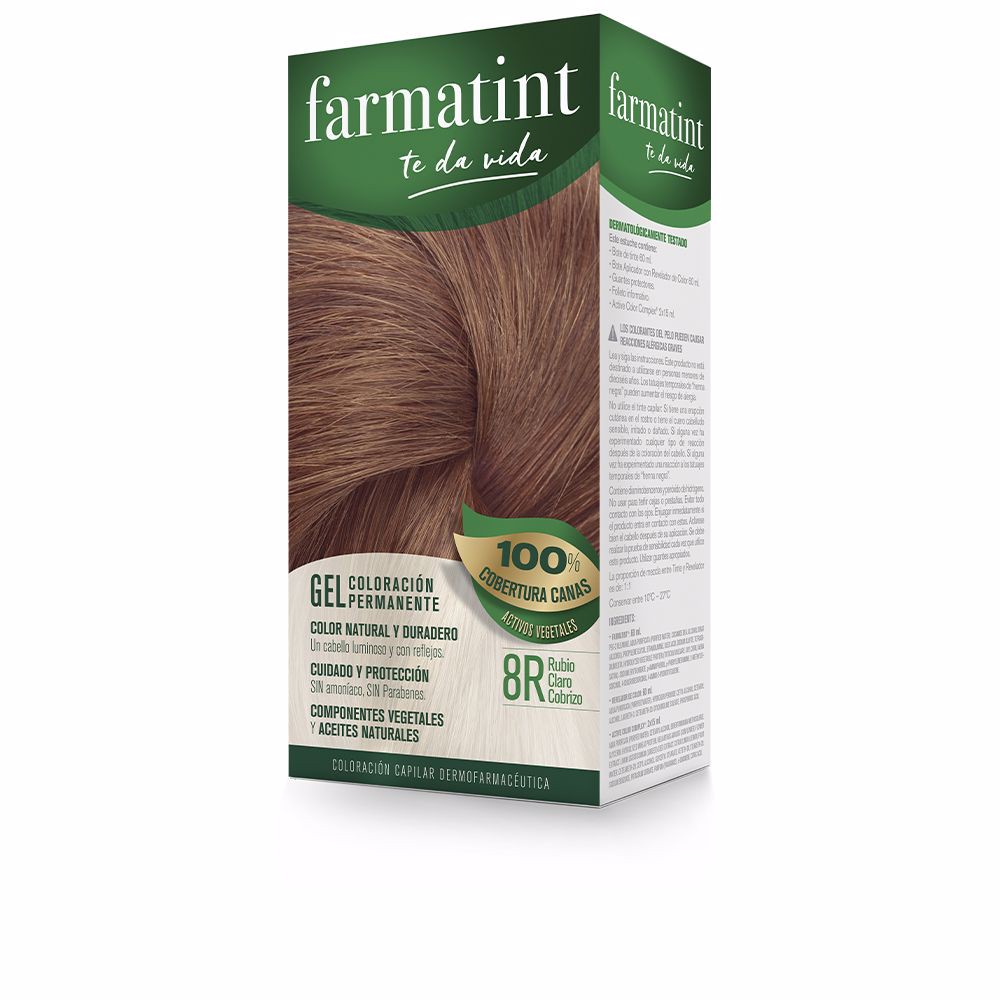 Farmatint Gel permanente Farbe #8r-helles Kupferblond 5 Stk