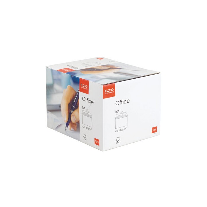 ELCO Office Kuverts in Box C6 ohne Fenster 200 Stück weiß