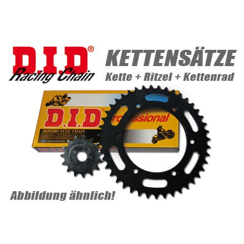DID Kette und ESJOT Räder PREMIUM chain set, KTM 950/990 Adv., 03-, 990 Adv.R, 09-16, 1050 Adv., 15-16, 1090 Adv., 17-, gold