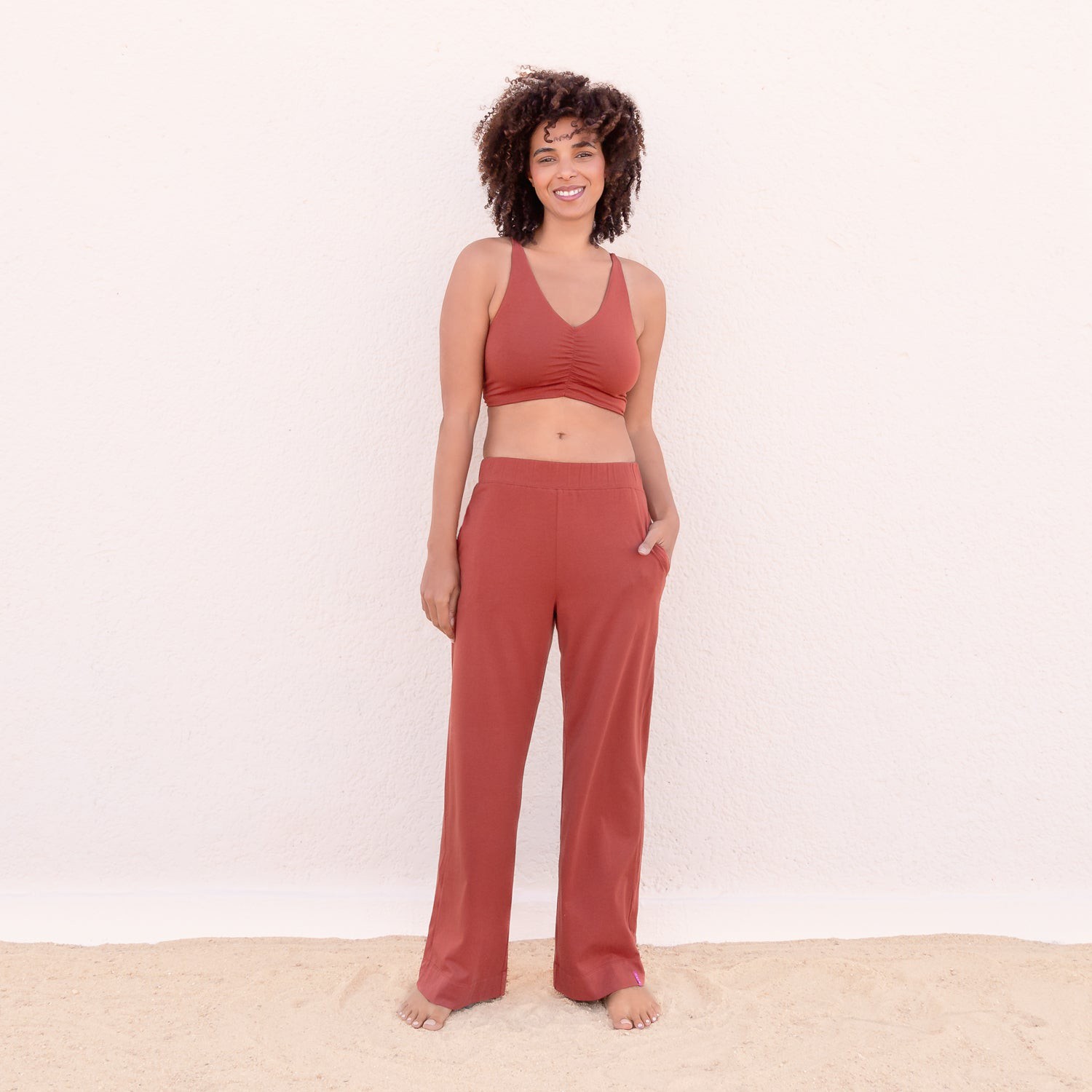 Jaya Organics Yogahose Kairo - Cinnamon S