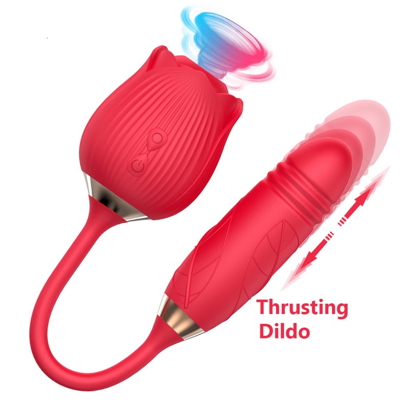 Masseur Sex toys Adult Flower Toy the Vibe Sucking Vibrator Rose et Dildo avec Royal 2.0