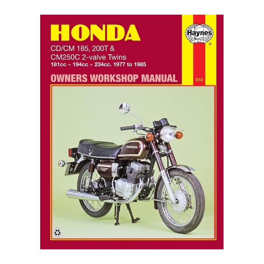 Honda CD / CM185 200T & CM250C Twins à 2 soupapes (77-85)
