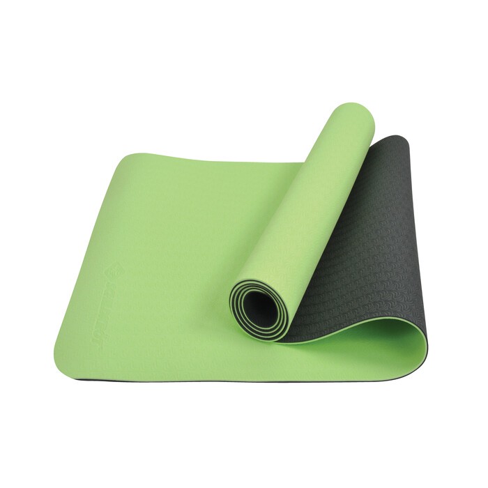 SCHILDKRÖT Bicolor Yogamatte 4 mm PVC-frei lime/anthrazit