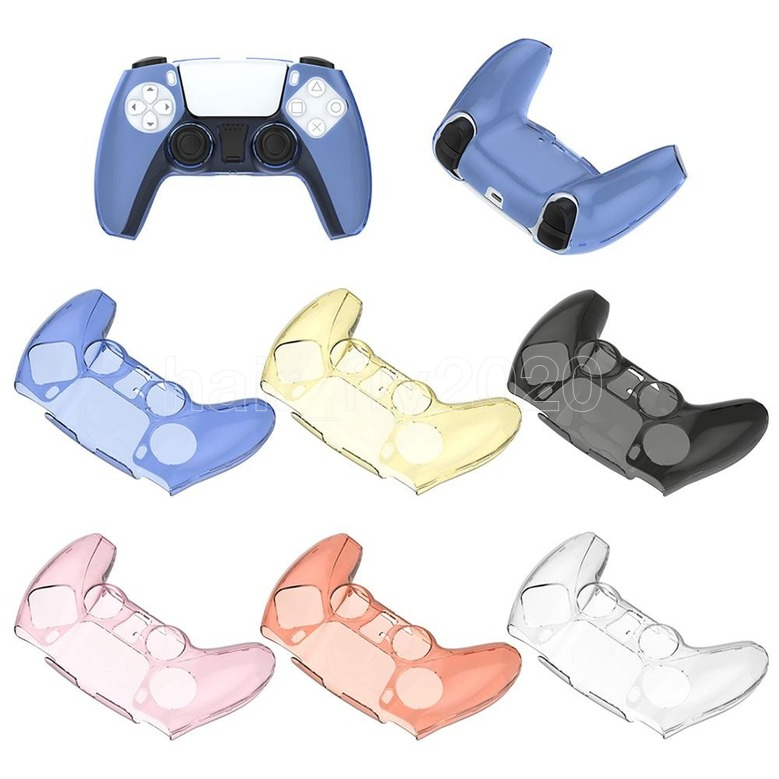 Étui de protection dure transparent pour contrôleur PS5 Capture de protection claire Couverture de coquille pour Playstation 5 Accessoires de jeu
