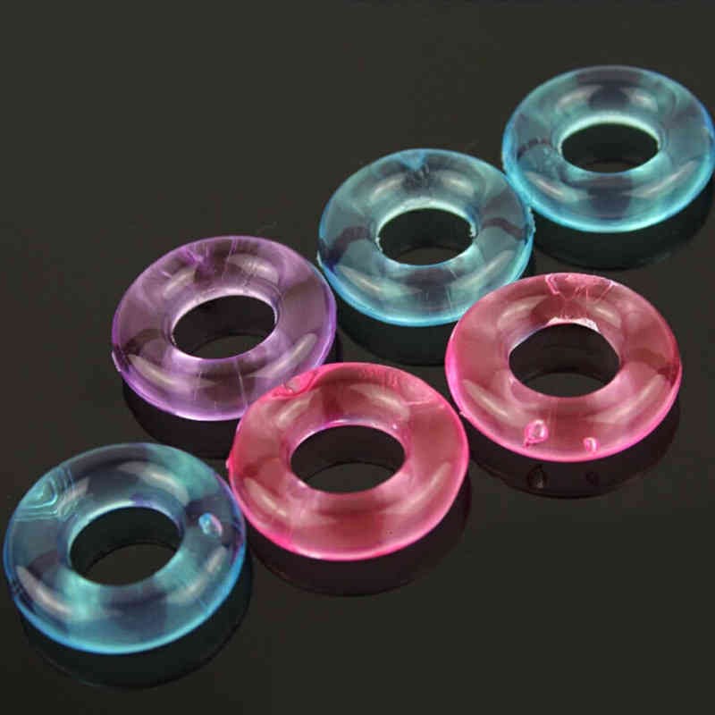Vibrator Sexy Toys Massager 5 / 10pc Delay Ejaculation Cocks Anneau Penis Male érection érection Extender Anneaux érotiques Toys for Men Adult Pr
