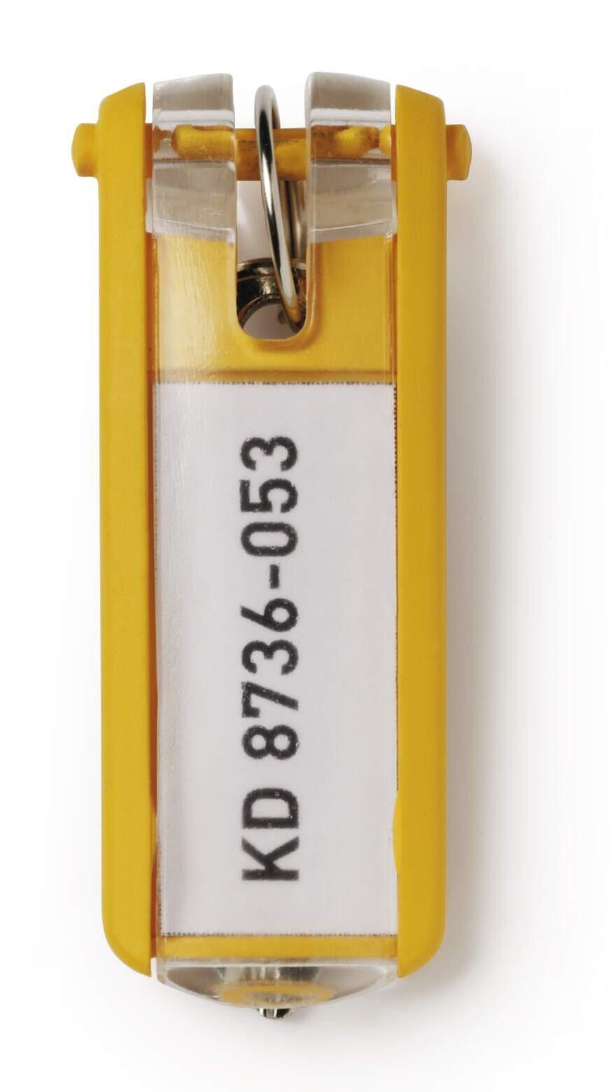 DURABLE Schlüsselanhänger KEY CLIP gelb - 6 Stück