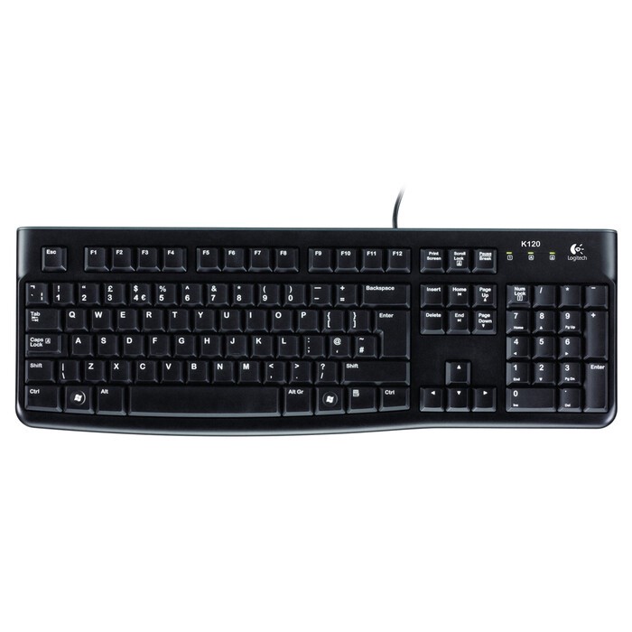 Logitech Tastatur K120 business schwarz