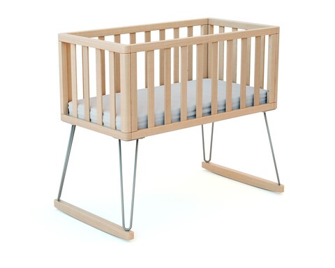 Jurababy Wiege Only Scandicraft Buche Stahl