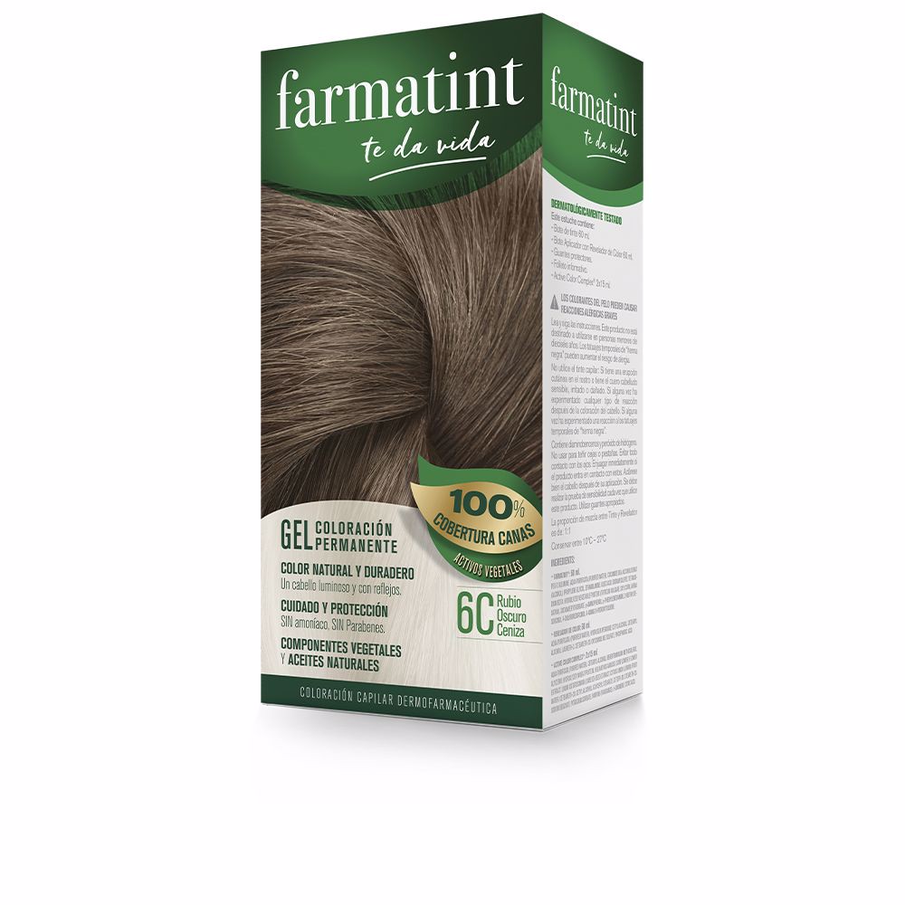 Farmatint Gel permanente Farbe #6c-dunkles Aschblond 5 Stk
