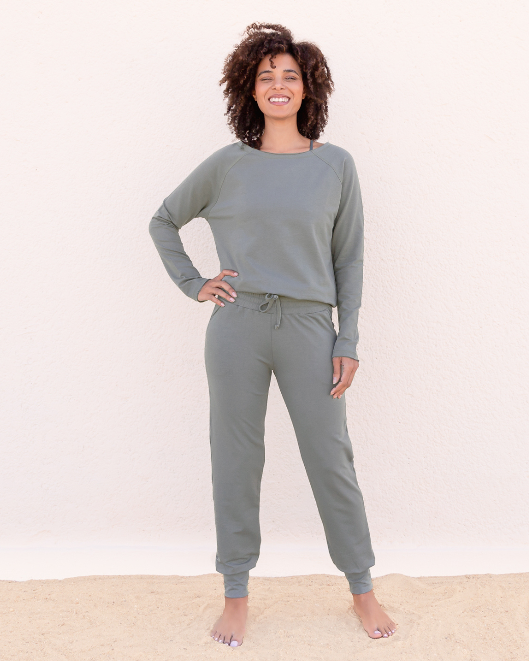 Jaya Organics Yogahose Mandy - Agave M